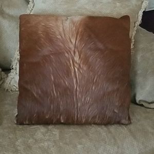 Authentic Cowhide Leather Pillow